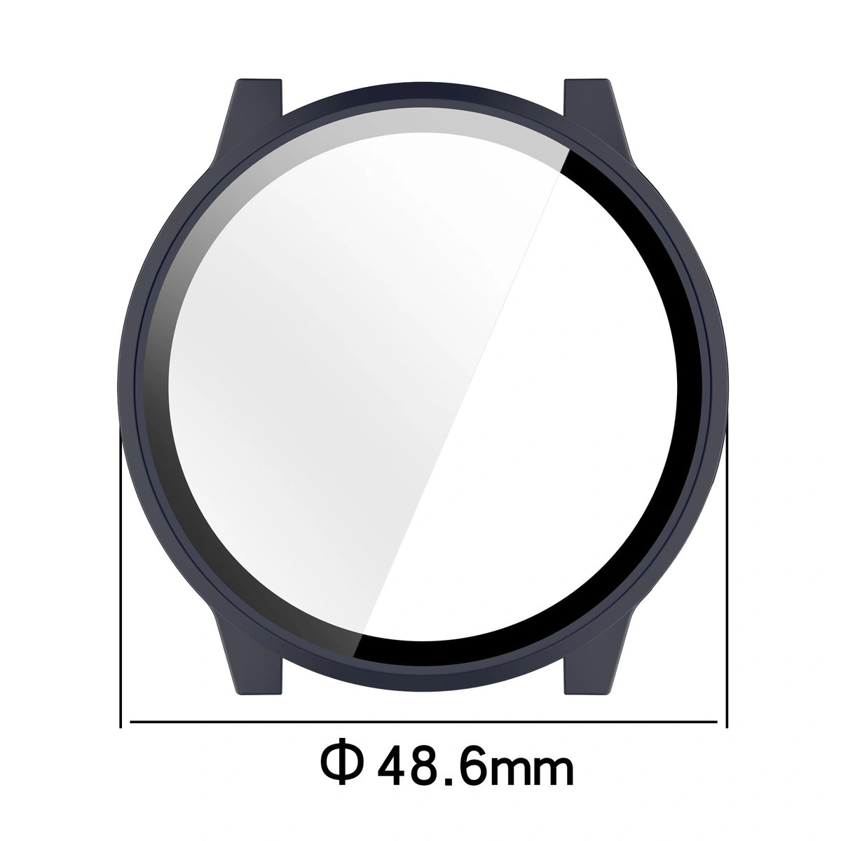 Wymiary etui Bizon Case Watch Adamo do Garmin Venu 4 45 mm